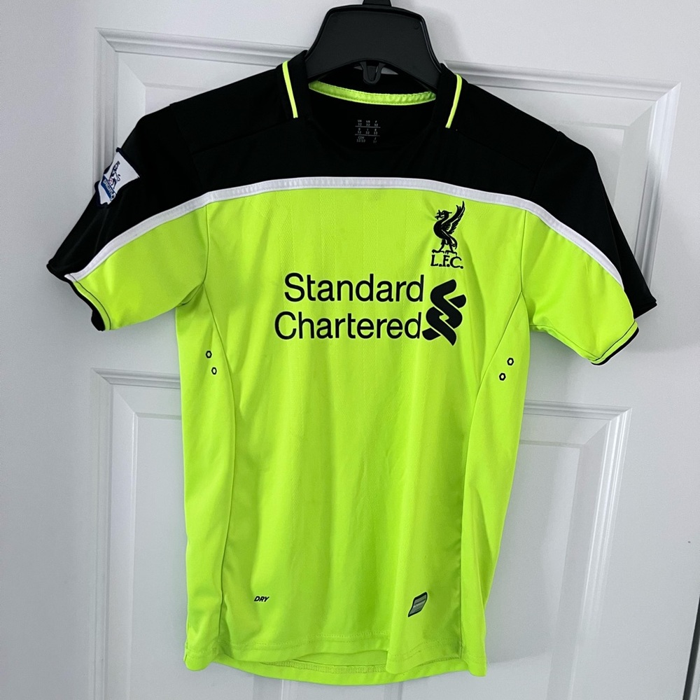 Liverpool Shirt Jersey Soccer Green Kids XL